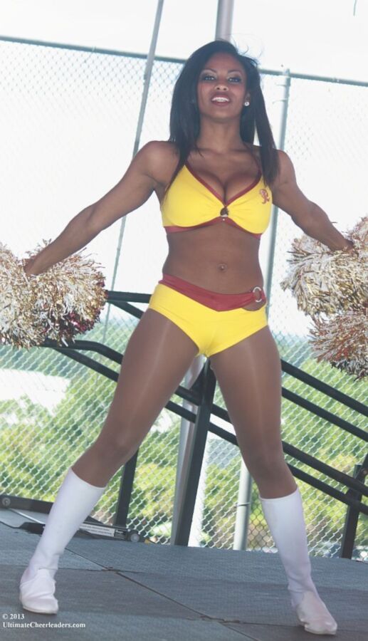 Mila - busty black pro cheerleader