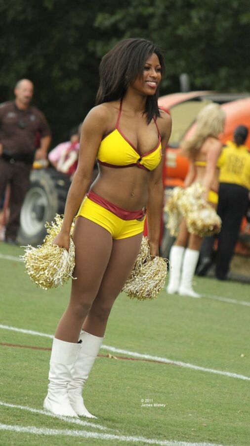 Mila - busty black pro cheerleader