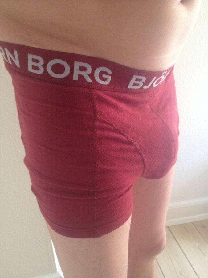 Großer fetter Penis in Boxershorts