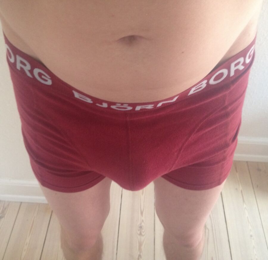 Großer fetter Penis in Boxershorts