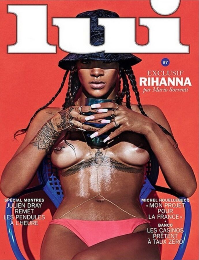 Rihanna nude topless LUI