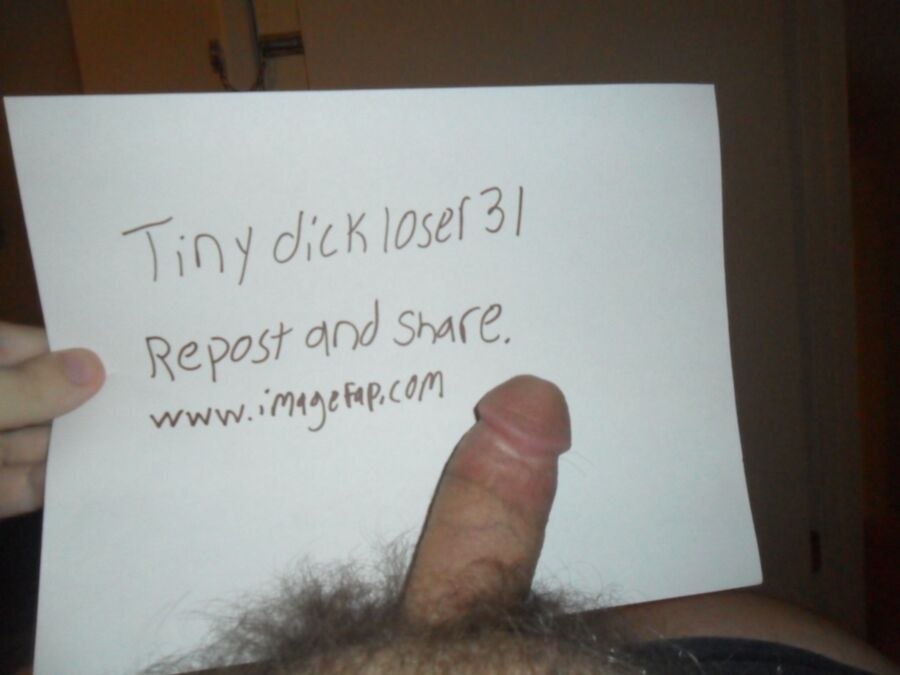 My tiny dick exposed. Repost and share. Expose me.