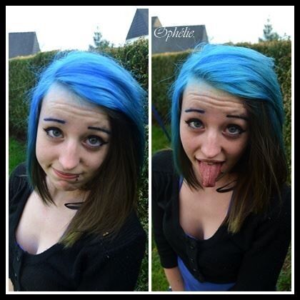 Blue hair girl