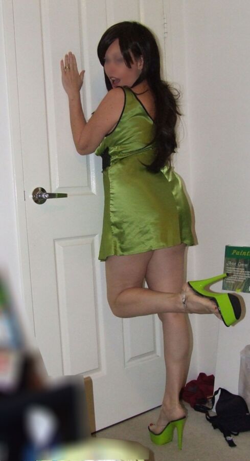 Sexy Wife Jess - Green Heels & Teddy