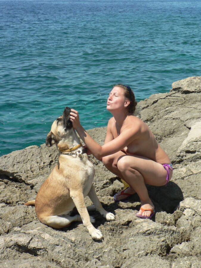 Two Amateur Friends Sunbathing