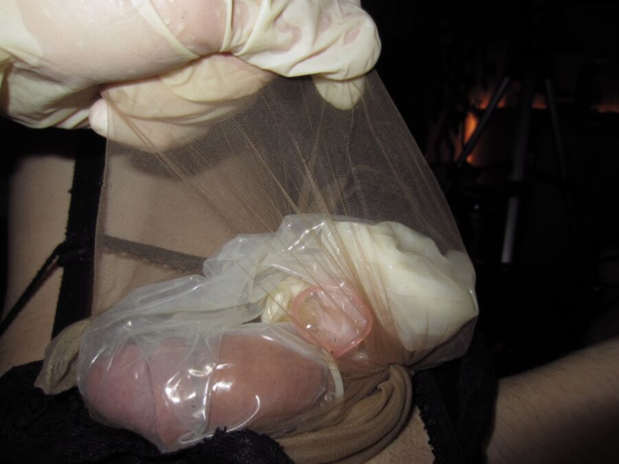 So Much Cumfilled Condoms, Nylons & Nylonpanties For You