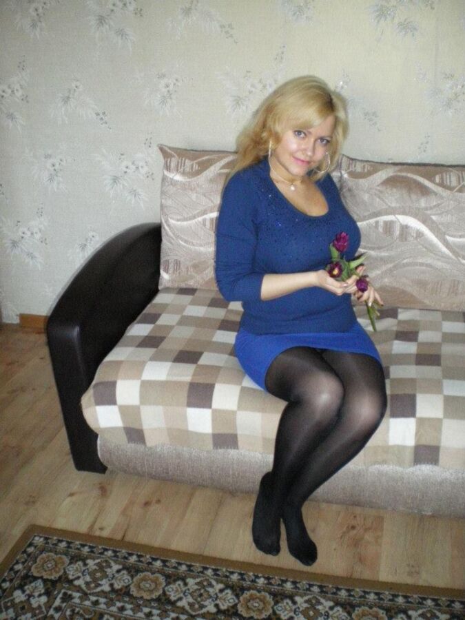 Russian Slut Wife in Pantyhose