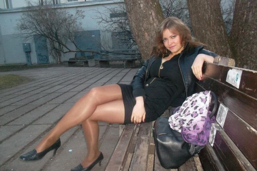 Russian Slut Wife in Pantyhose