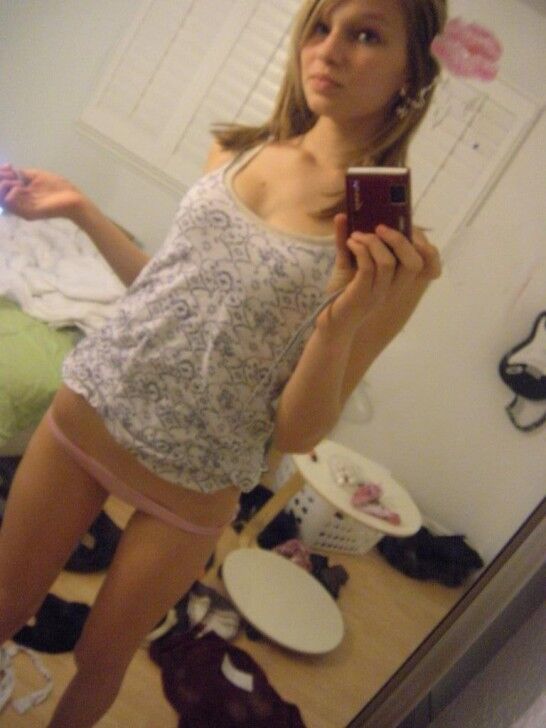 Preppy /Posh Blonde Teen Posing in Her Panties (rock hard bod)