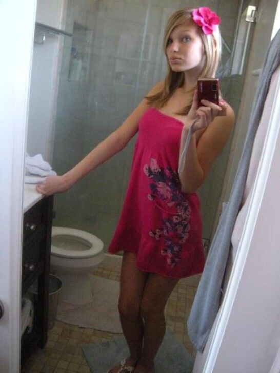 Preppy /Posh Blonde Teen Posing in Her Panties (rock hard bod)