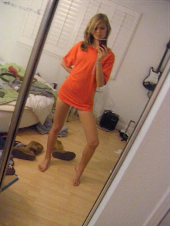 Preppy /Posh Blonde Teen Posing in Her Panties (rock hard bod)