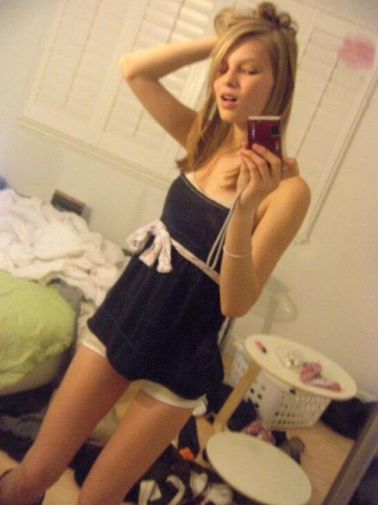 Preppy /Posh Blonde Teen Posing in Her Panties (rock hard bod)