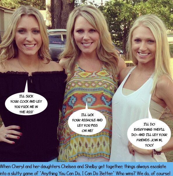 Captions of My Ex Fiance, Her Sister and Their Mommy