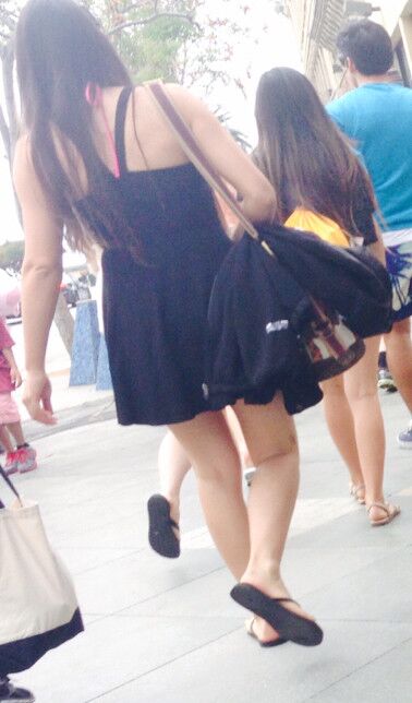 Asian Tourists in Short Shorts