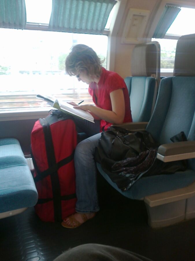 Girls in train