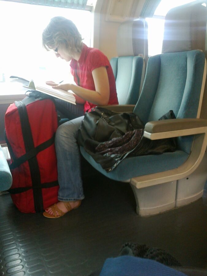 Girls in train