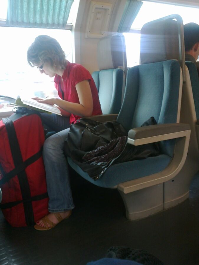 Girls in train