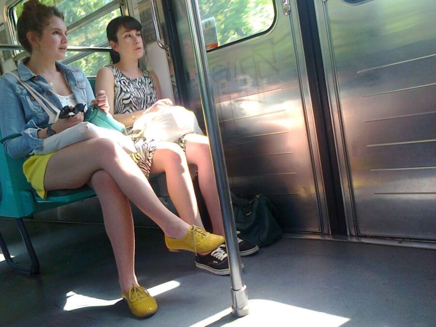 Girls in train