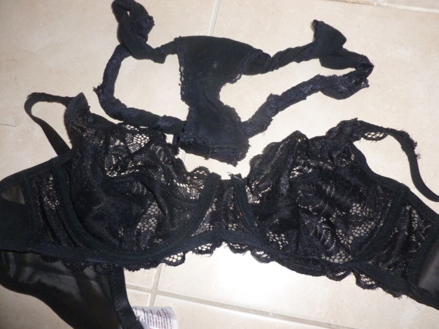 Wifes discarded dirty panties and bra