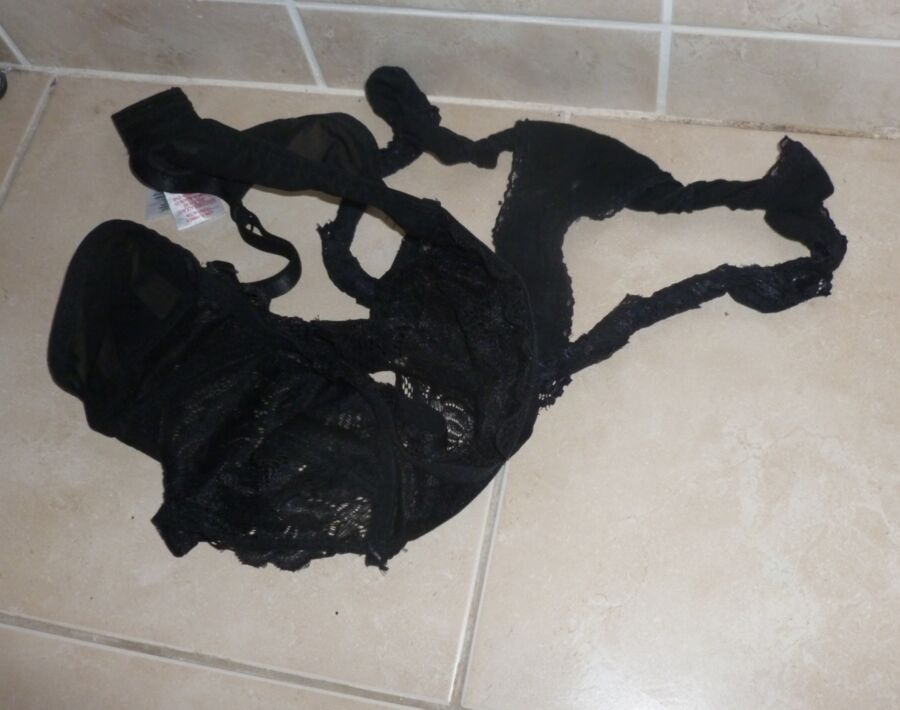 Wifes discarded dirty panties and bra