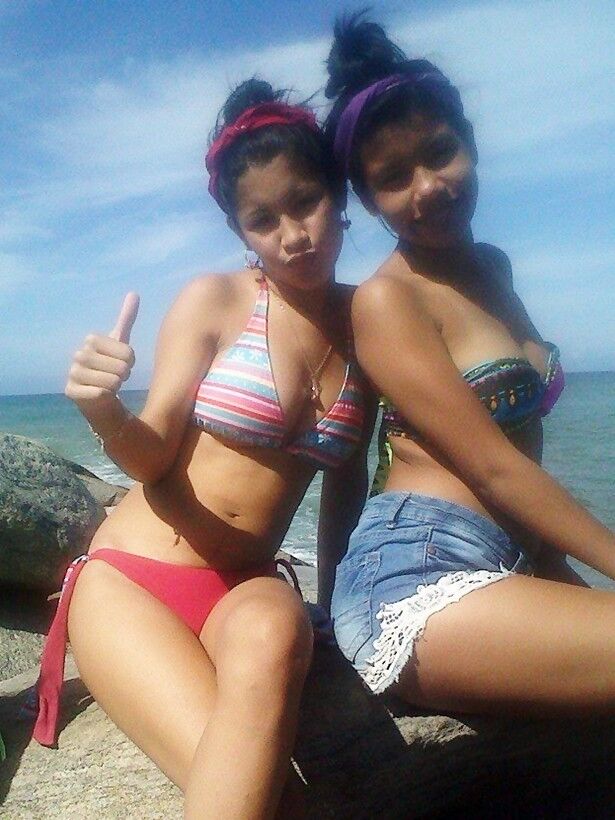 Hot latina teens at beach & pools