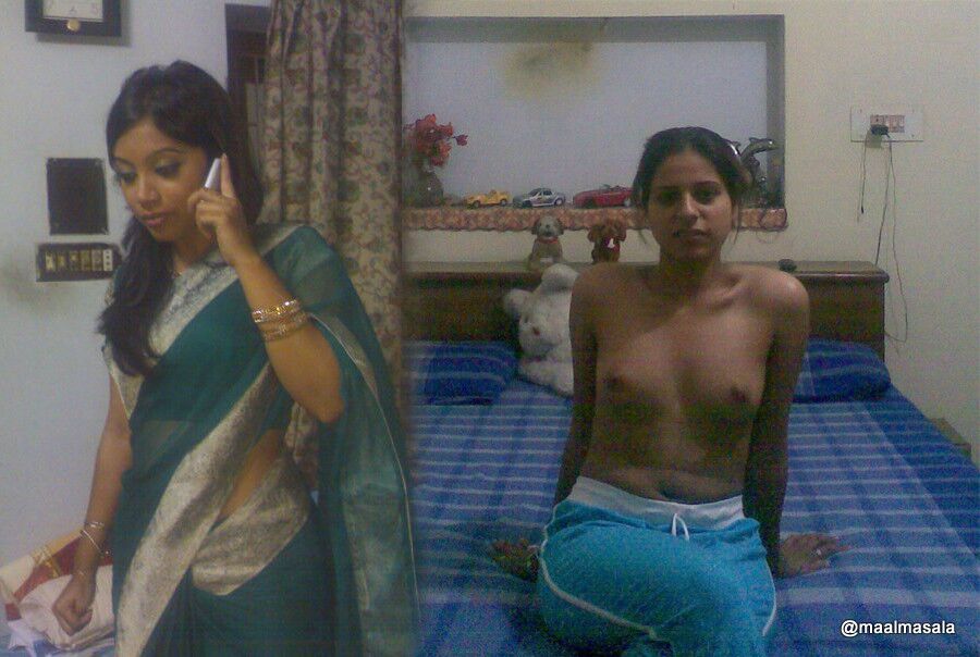 Dressed Undressed series of exposed desi indian babes