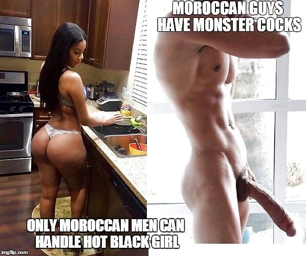 Hot Black Girls aime les grosses bites marocaines