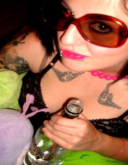 Hot Inked Emo Ex-gf With Huge Tits