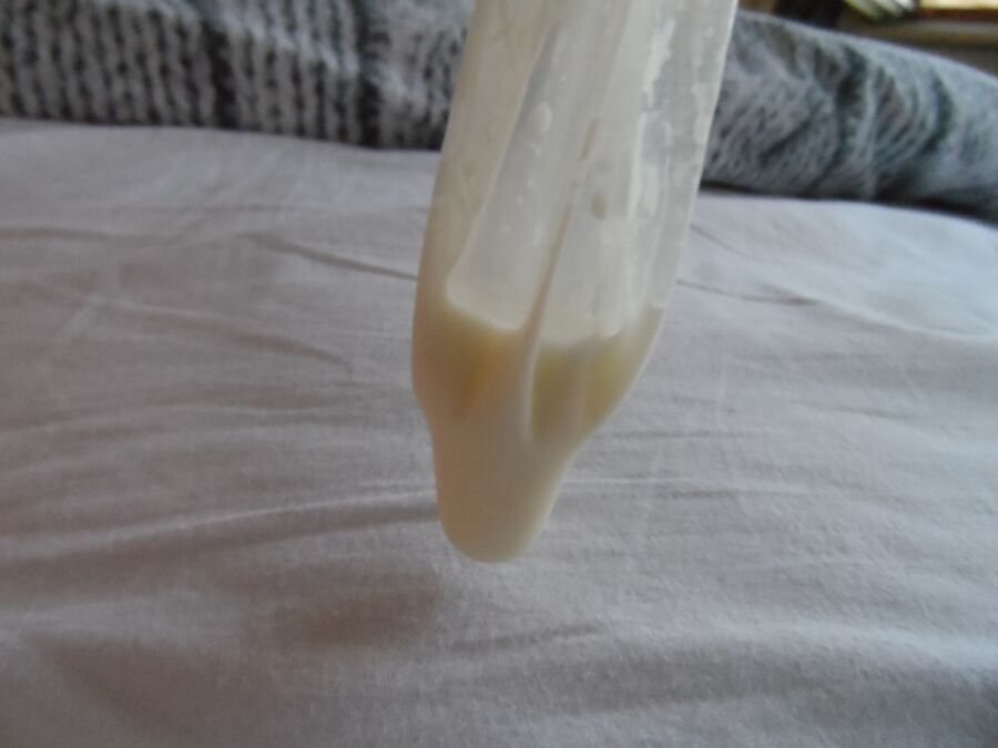 me condom and cum play