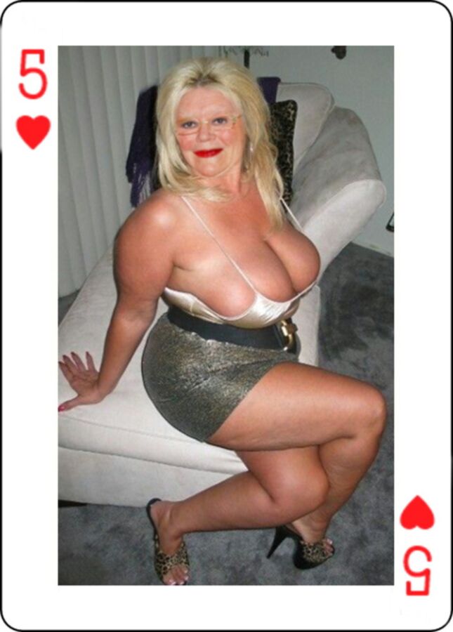 Playing Cards Slut Wife likes cum in her pussy