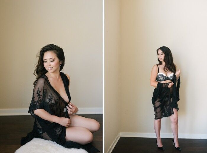 Boudoir – Asiatin beim Braut-Boudoir-Shooting