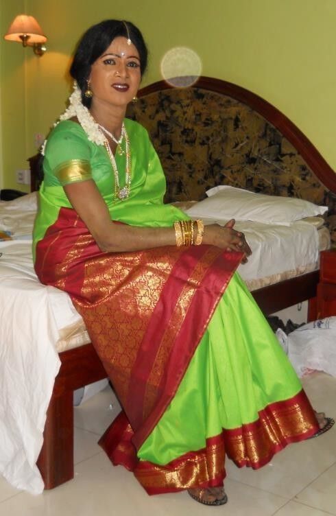 Ramya Sri (Dark-skinned Amateur Crossdresser)