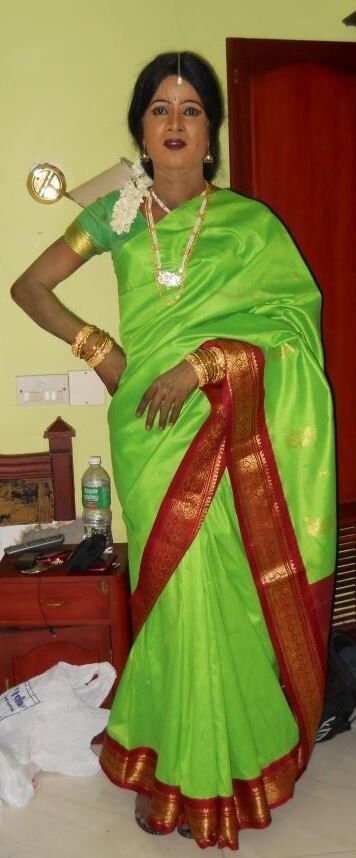 Ramya Sri (Dark-skinned Amateur Crossdresser)