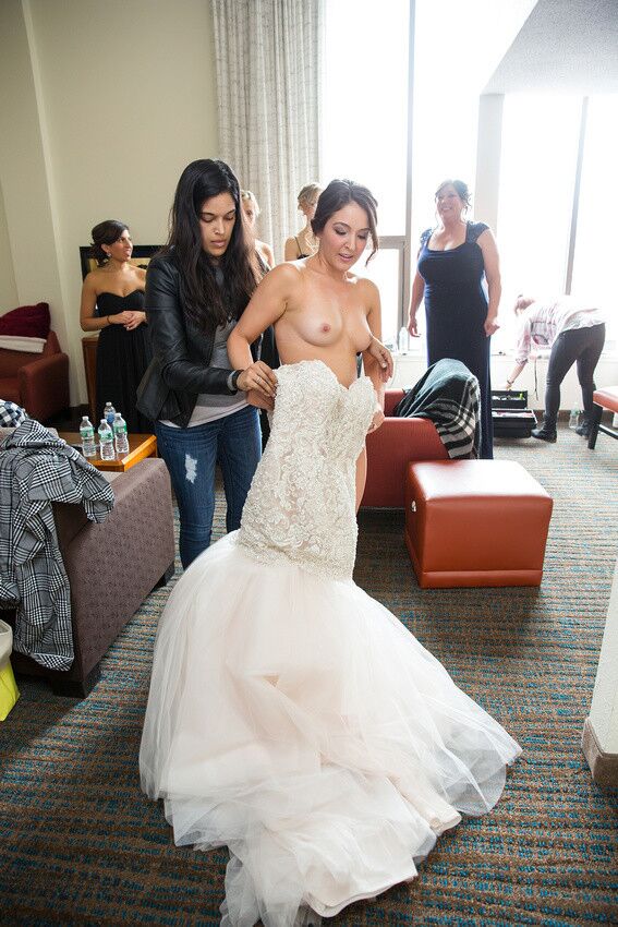 Sexy Bride & Bridesmaids Getting Ready For Big Day