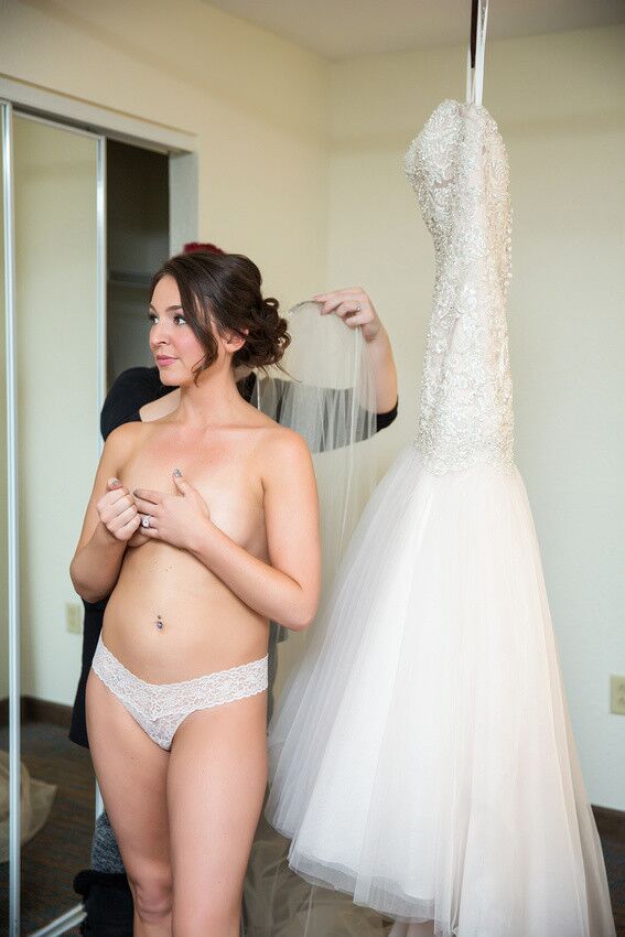 Sexy Bride & Bridesmaids Getting Ready For Big Day