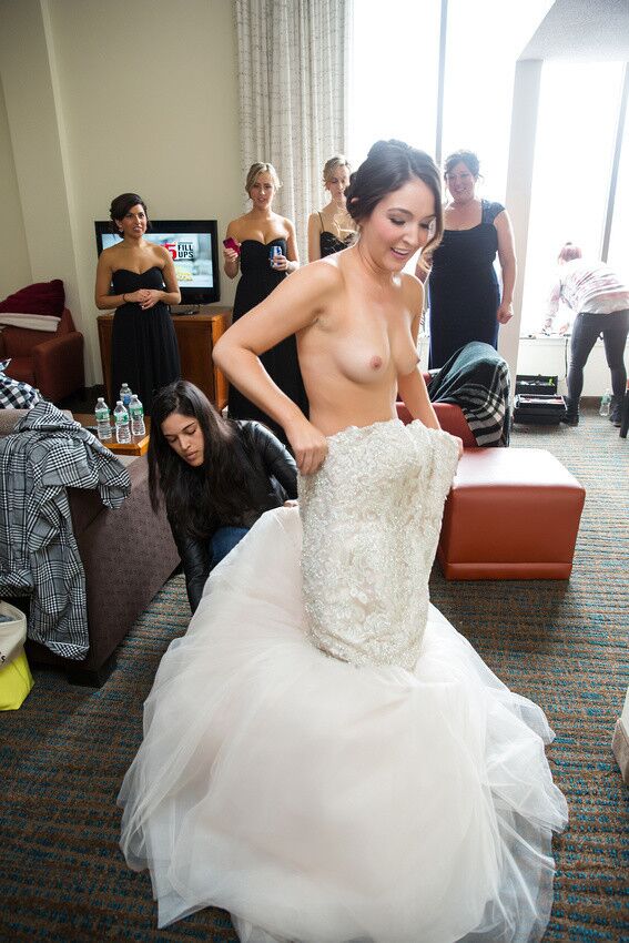 Sexy Bride & Bridesmaids Getting Ready For Big Day