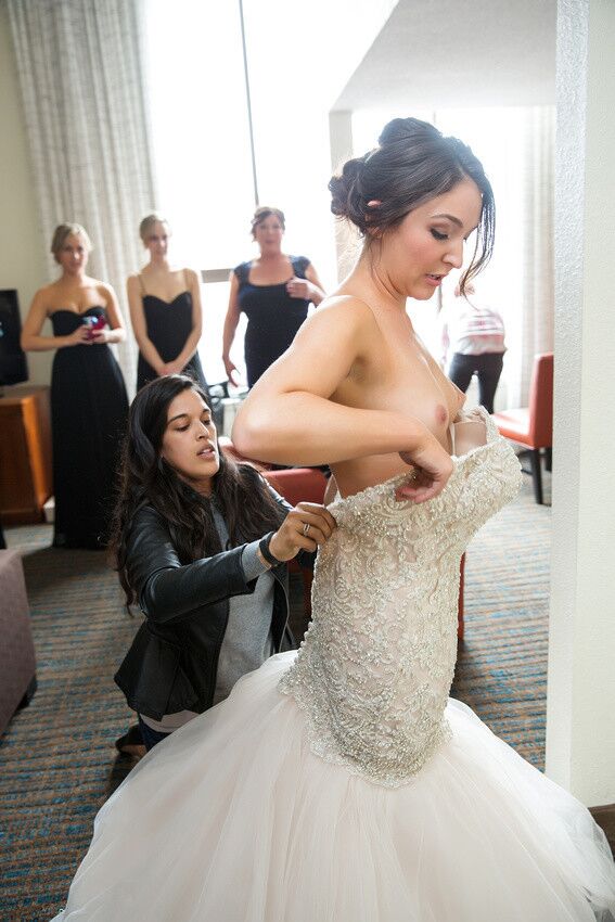 Sexy Bride & Bridesmaids Getting Ready For Big Day