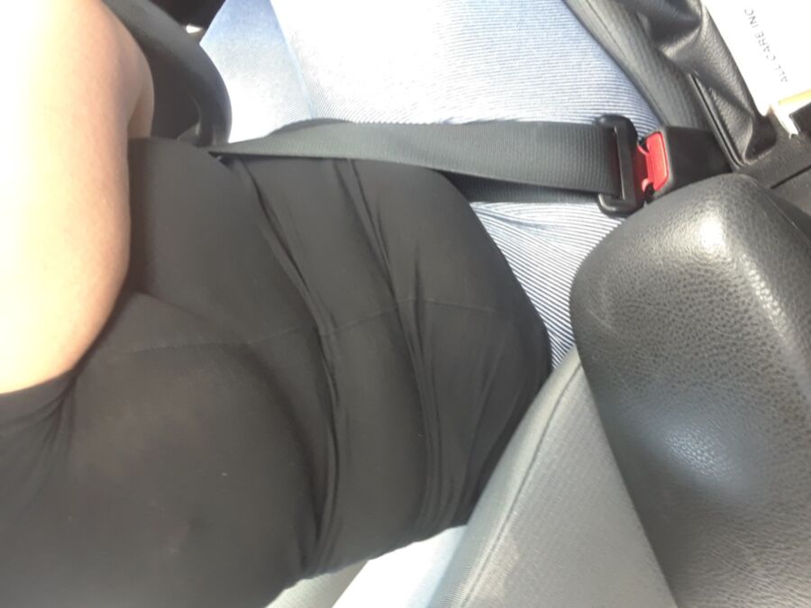 Big breasted thick bodied Dominican driving s***