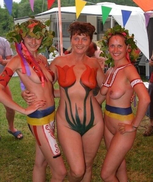 Bodypainting im Freien