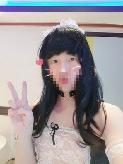 Asian sissy maid