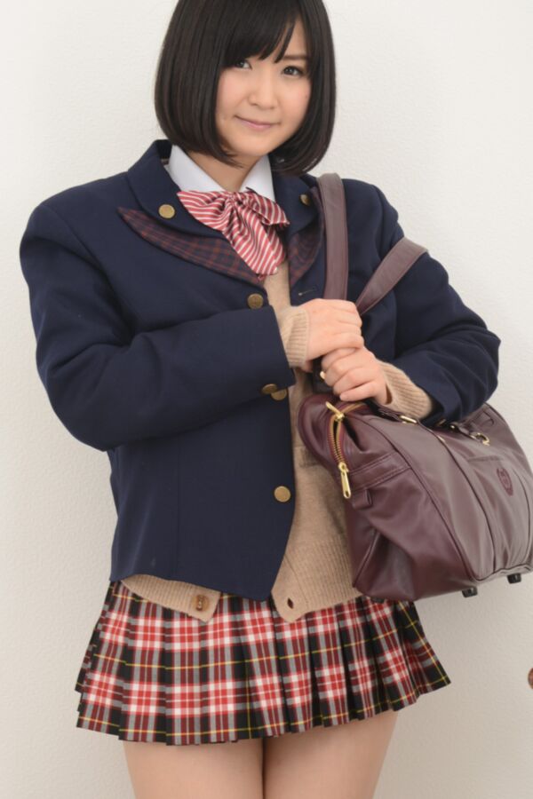 Cute school girl Yuri Asada