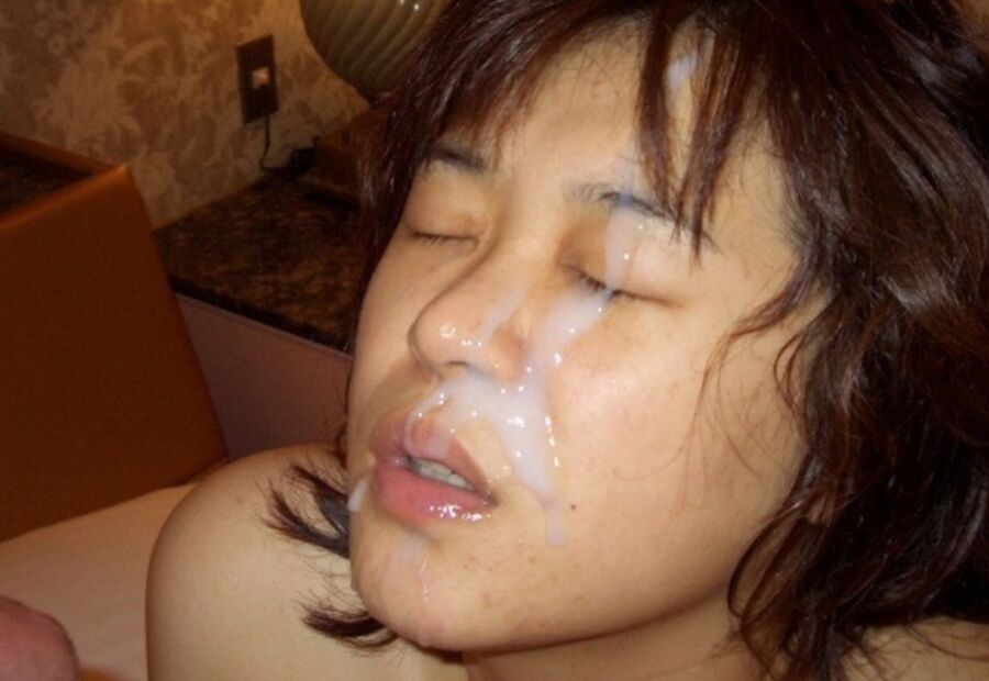 Asian cum faces