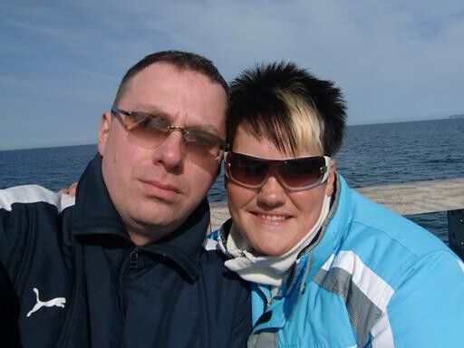 Wife Katja and Steffen