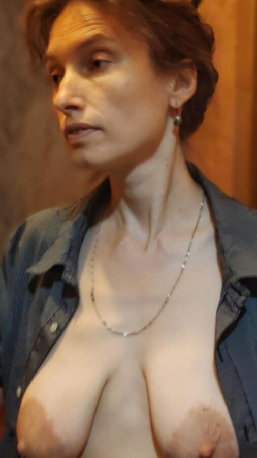 Skinny Super Sexy MILF With Hot Sloppy Tits