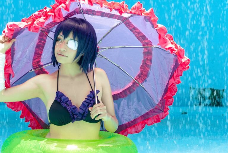 Rikka Takanashi Bikini Cosplay