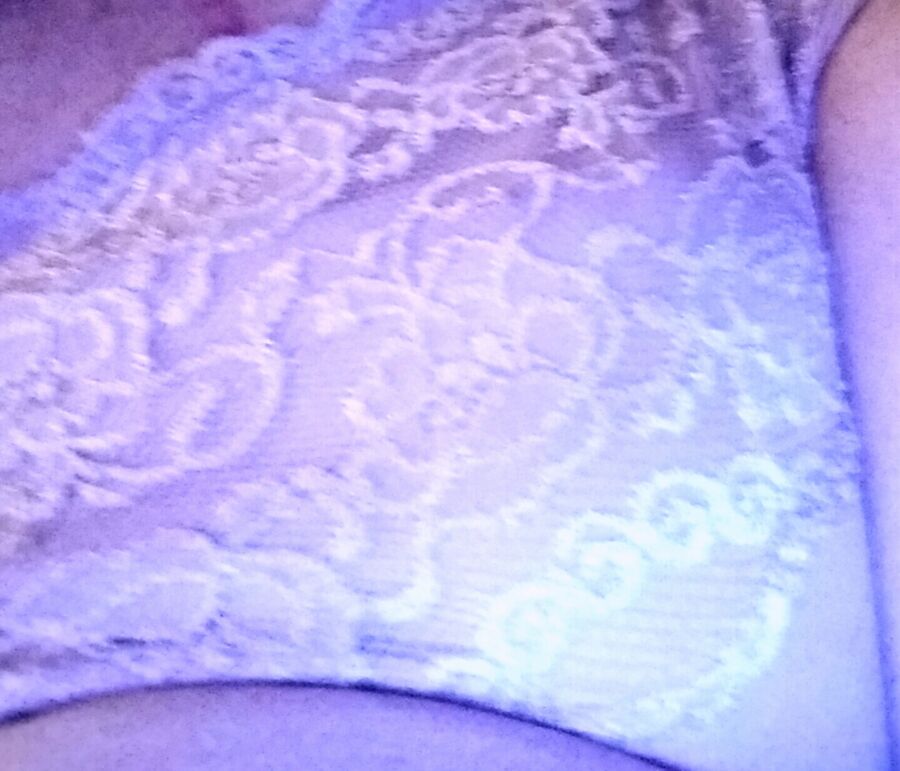 Lace Lavender Panty, Cock