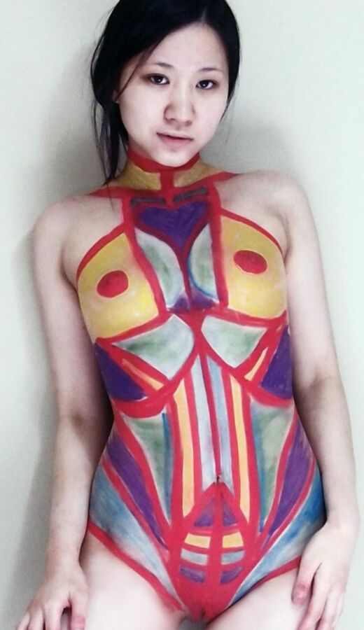 Alizezaide Body Painting Uncensored