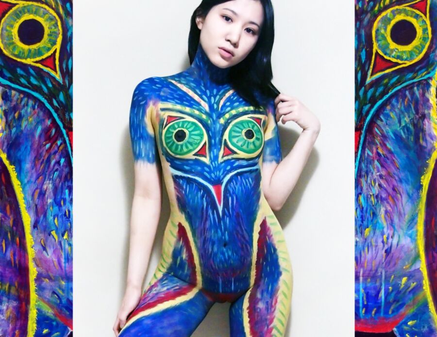 Alizezaide Body Painting Uncensored