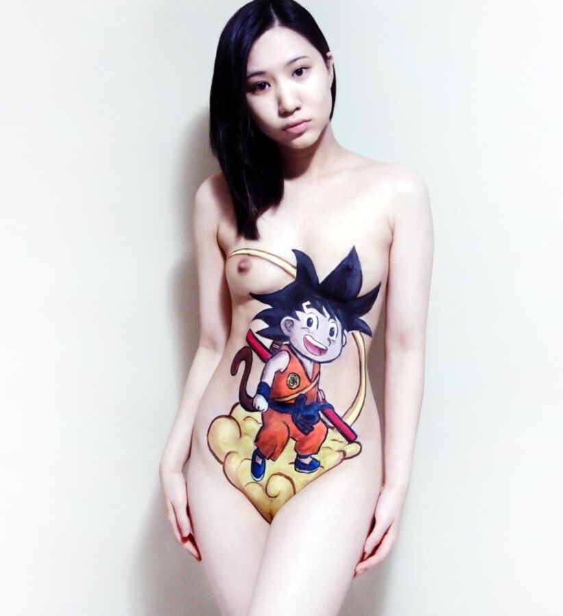 Alizezaide Body Painting Uncensored