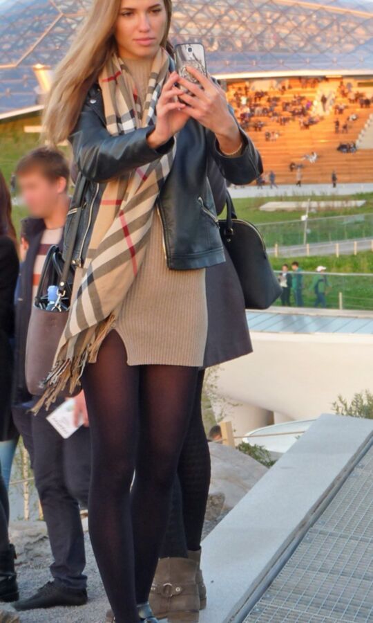 Street Pantyhose #171 - Russian Slags